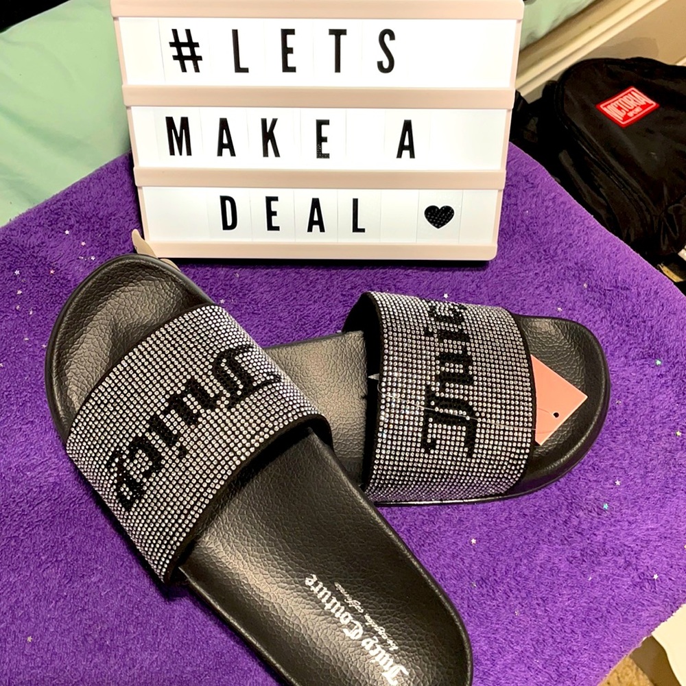 Juicy couture sandals,slippers,flip-flops whatever ur side of the world call em.